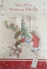 Uncle Christmas Greetings Card 7.5"x5" Just For You
