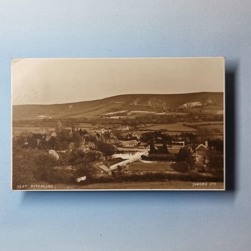 Ditchling postcard 1934 real - postcard,