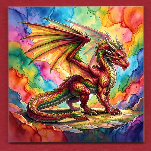 Multicolour dragon decorative - multicolour,