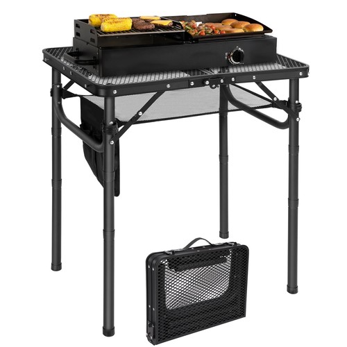 Folding bbq table - bbq, 3-height