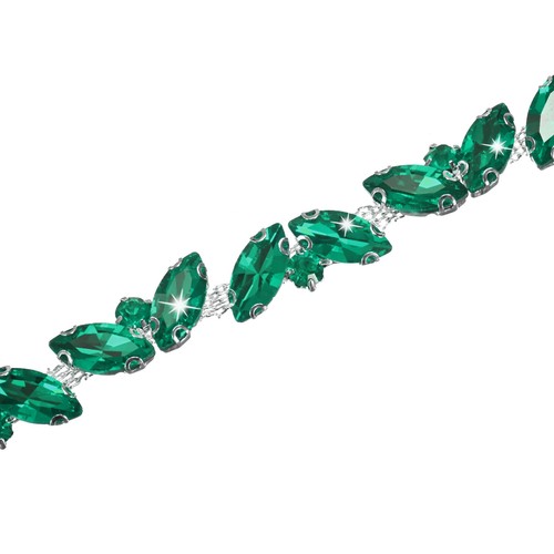 Crystal rhinestone chain trim - crystal,