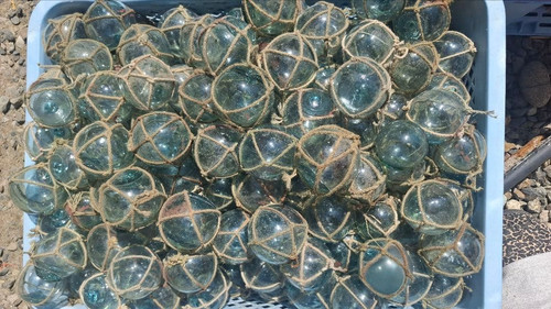 Glass fishing float - fishing, buoy