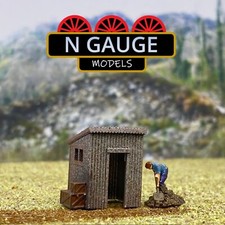 PAINTED- N Gauge Scale 1:148 Pumping Station (Farm Shed Water Tower Quarry )