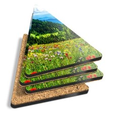 Triangle MDF Coaster Alpine Meadow British Columbia Nature #52595