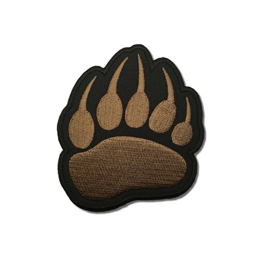 Embroidered bear paw print - embroidered,