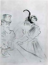 Toulouse Lautrec A3 Photo skating professional beauty mlle liane de lancy at th