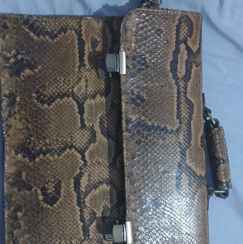 Genuine python skin briefcase - genuine,