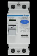 HAGER 80 AMP 30mA DOUBLE POLE