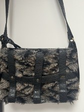 Cute Vintage Miss Sixty vintage faux fur leather patch bag
