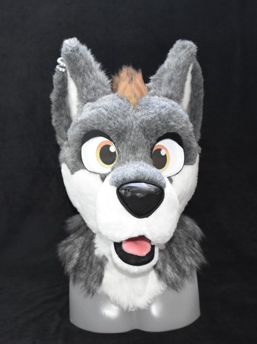 Wolf partial head - wolf,