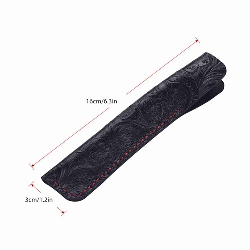 Handmade leather pen case - handmade,