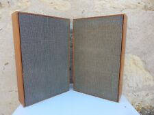 1960s  1970s  era  hi fi  speakers  a  pair   with damp marks to front fabric 
