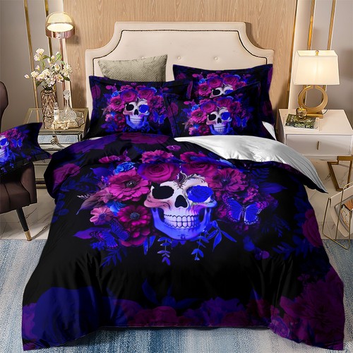 Skull duvet quilt cover - skull,
