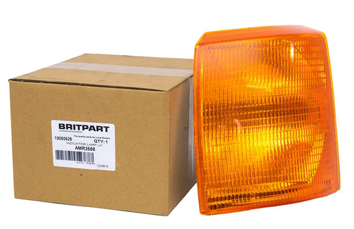 Front amber indicator light - amber,