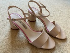 Zara Nude Block Heels - Size