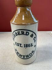 Hibberd &Co Stone Bottle 1863 Isle Of Wight