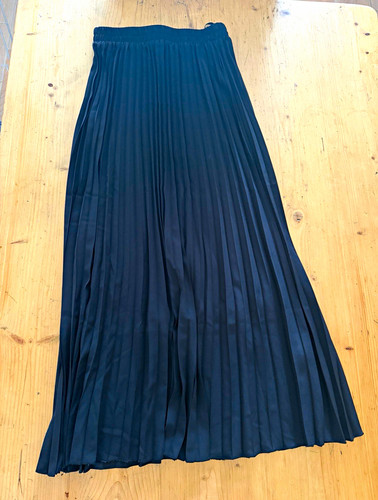 Shein black pleated - shein, skirt
