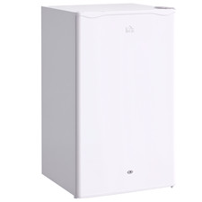 HOMCOM 91L Freestanding Under Counter Fridge with Lock White