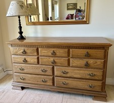Large Solid Oak Chest of