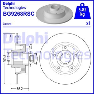 Brake disc for - 2x,