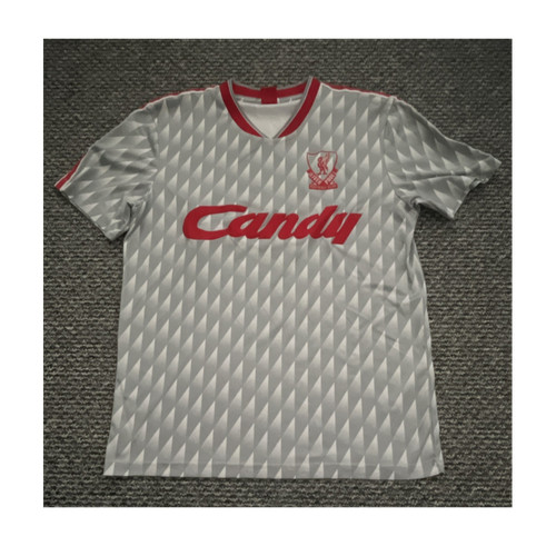 Liverpool away shirt grey - liverpool,