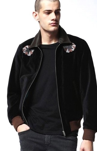 Diesel black velvet leather - diesel,