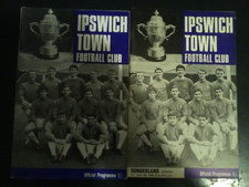 Two Ipswich Town programmes