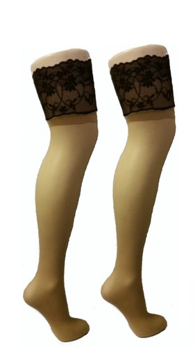 Natural deep lace top - hold, ups