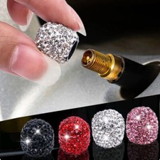 Car Tire Wheel Air Valve Stem Anti Dust Cap Cover Decor Diamond Bling Accessory