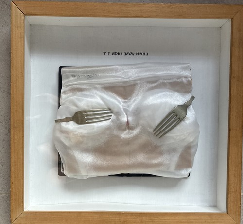 Assemblage feminist art bra - assemblage,
