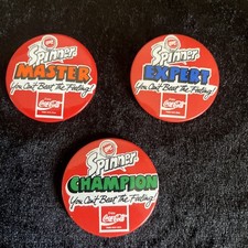 Coca Cola Yo Yo Spinner Badge X 3 Master/Champion/Expert Vintage VGC