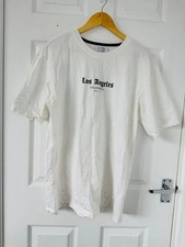 Primark White Los Angeles Relaxed Fit Tshirt - Size M