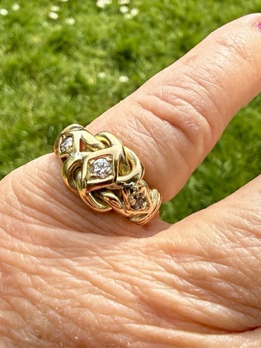 Antique 18ct yellow gold old - gold,