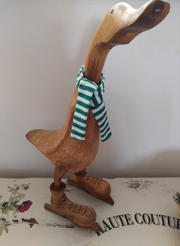 Wooden duck decorative - wooden,