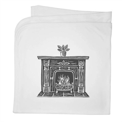 Old fireplace cotton baby - fireplace',