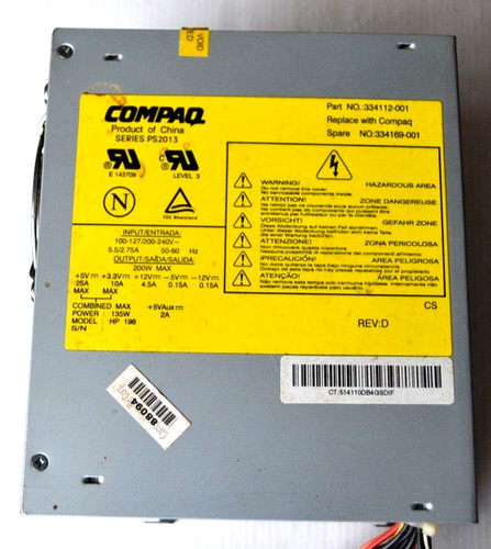 Compaq ps2013 power - power, supply