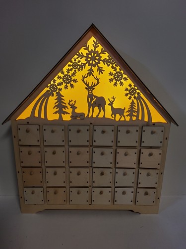 Christmas countdown wooden - christmas,