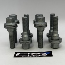 8x M12x1.25 55mm PEUGEOT GENUINE ALLOY WHEEL BOLTS FLAT SEAT WASHER 406 407 607