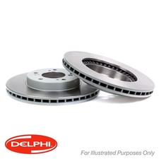 2 x Delphi Rear Vented Brake