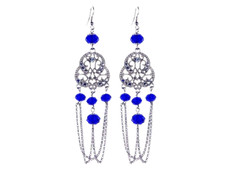 Cobalt Blue Vintage Earrings