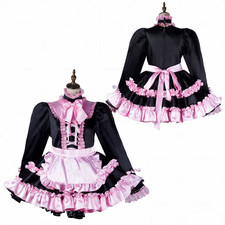 Girl Maid Sissy Lockable Black