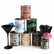 Vintage bar pub straw holders