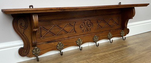 Coat rack vintage french - french, oak