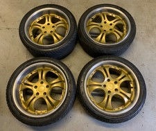 Hi-Join X Dynamic Alloy Wheels  5x114.3, 18x8 and 18x9, et35 - Gold/brushed