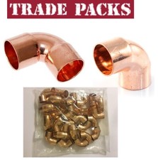 8MM 10MM 15MM 22MM 28M END FEED ELBOWS FITTINGS PLUMBING BEND COPPER PIPE WRAS