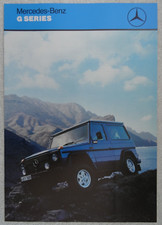MERCEDES G-SERIES Specification Brochure 1987: 230GE, 280GE, 300GD. SWB/LWB. 4pg