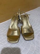 Next Gold Kitten Heel Shoes