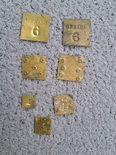 7 Vintage Apothecary Weights