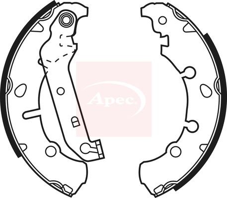 Brake shoe set rear - brake,