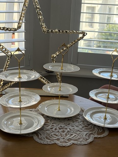 Vintage gold band tier - tier, cake